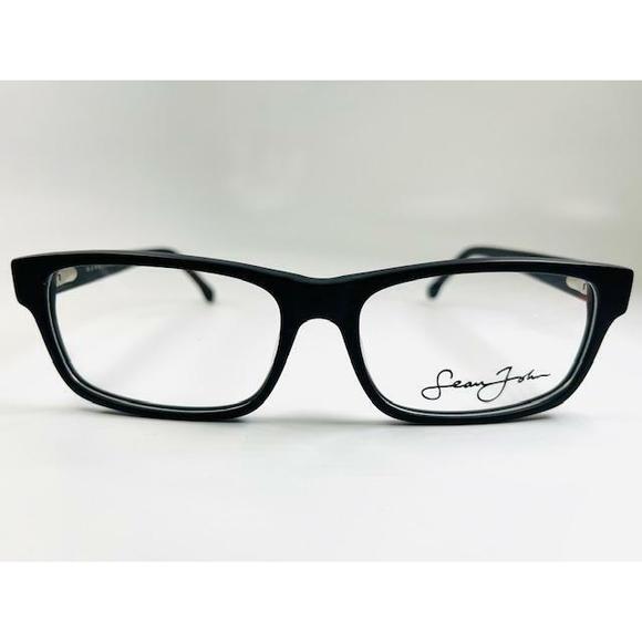 New SEAN JOHN SJ 2062 001 Matte Black Eyeglasses 57/16/150 main image 2